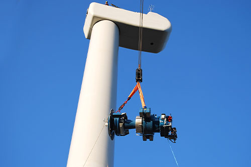 Syma Wind, Syke - Austausch von Hauptlagern an Rotorwellen